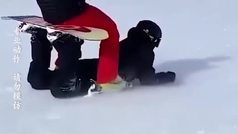 Very funny skiing