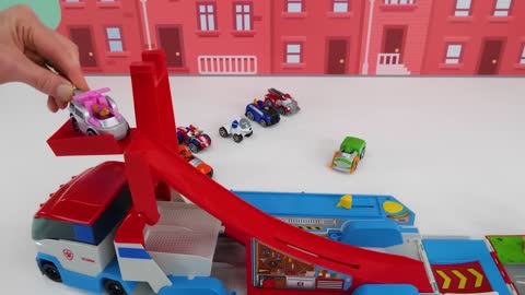 Toy Learning Video for Kids - Paw Patrol True Metal Vehicles Biggest Race!