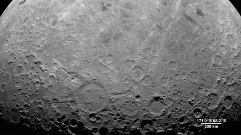 Moon tour from space