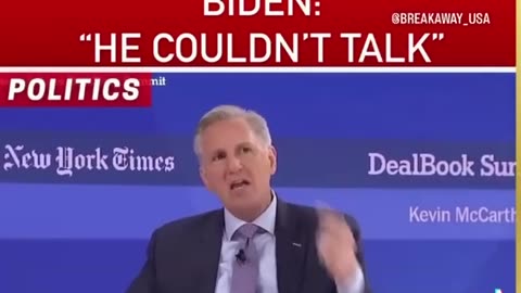 Biden talked from cards