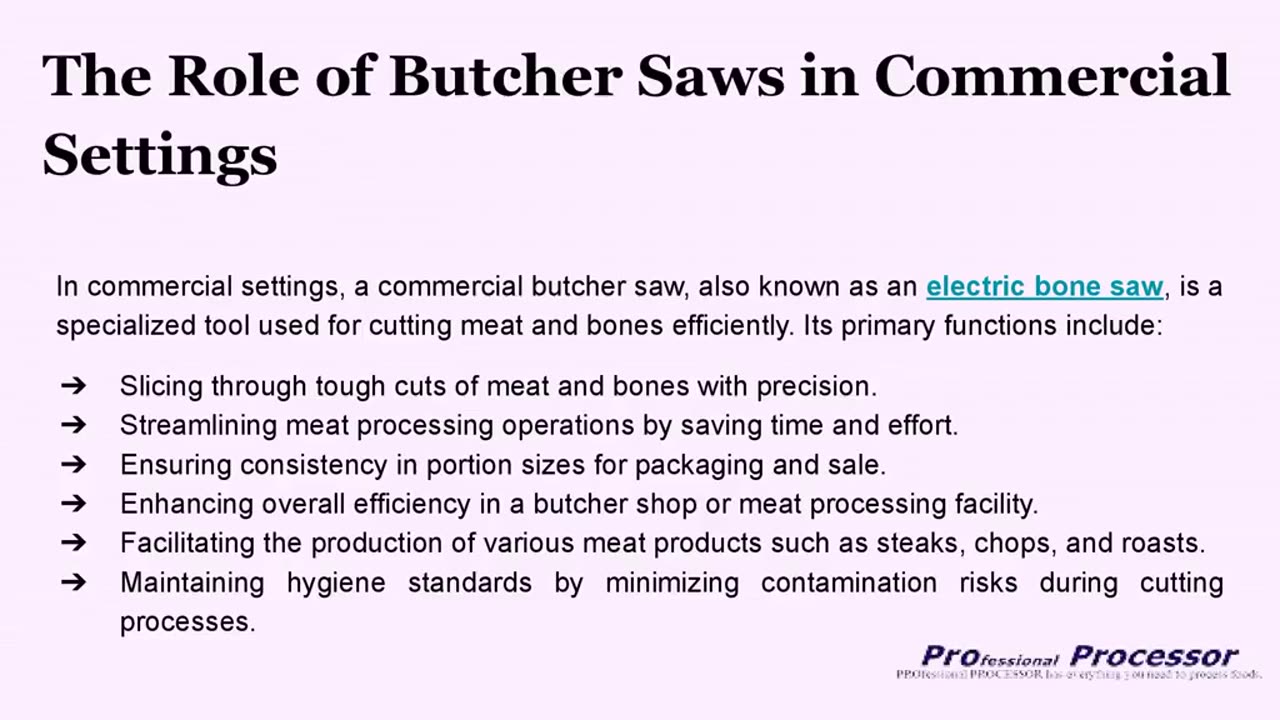 What Makes a Commercial Butcher Saw a Must-Have?