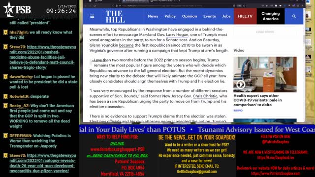 2022-01-16 09:04 EST - Sunday Paper: with Eighties Erin