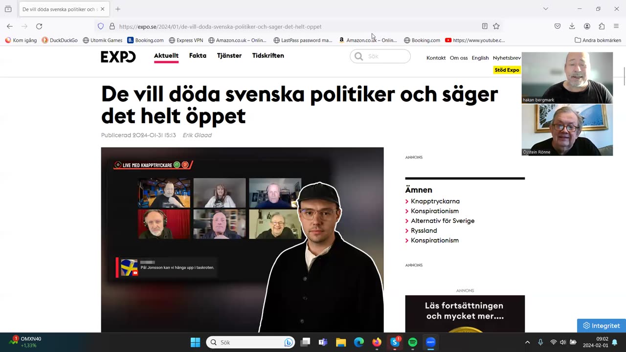 Lunchklubben 1 feb Vi tackar SVT, SR och EXPO för uppmärksamheten