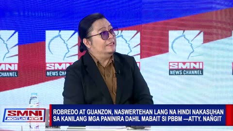 Robredo at Guanzon, naswertehan lang na hindi nakakasuhan dahil mabait si PBBM —Atty. Nañgit