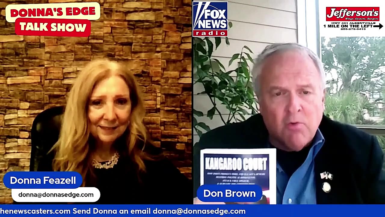 Don and Donna talk Don's new bestselling book Kangaroo Court