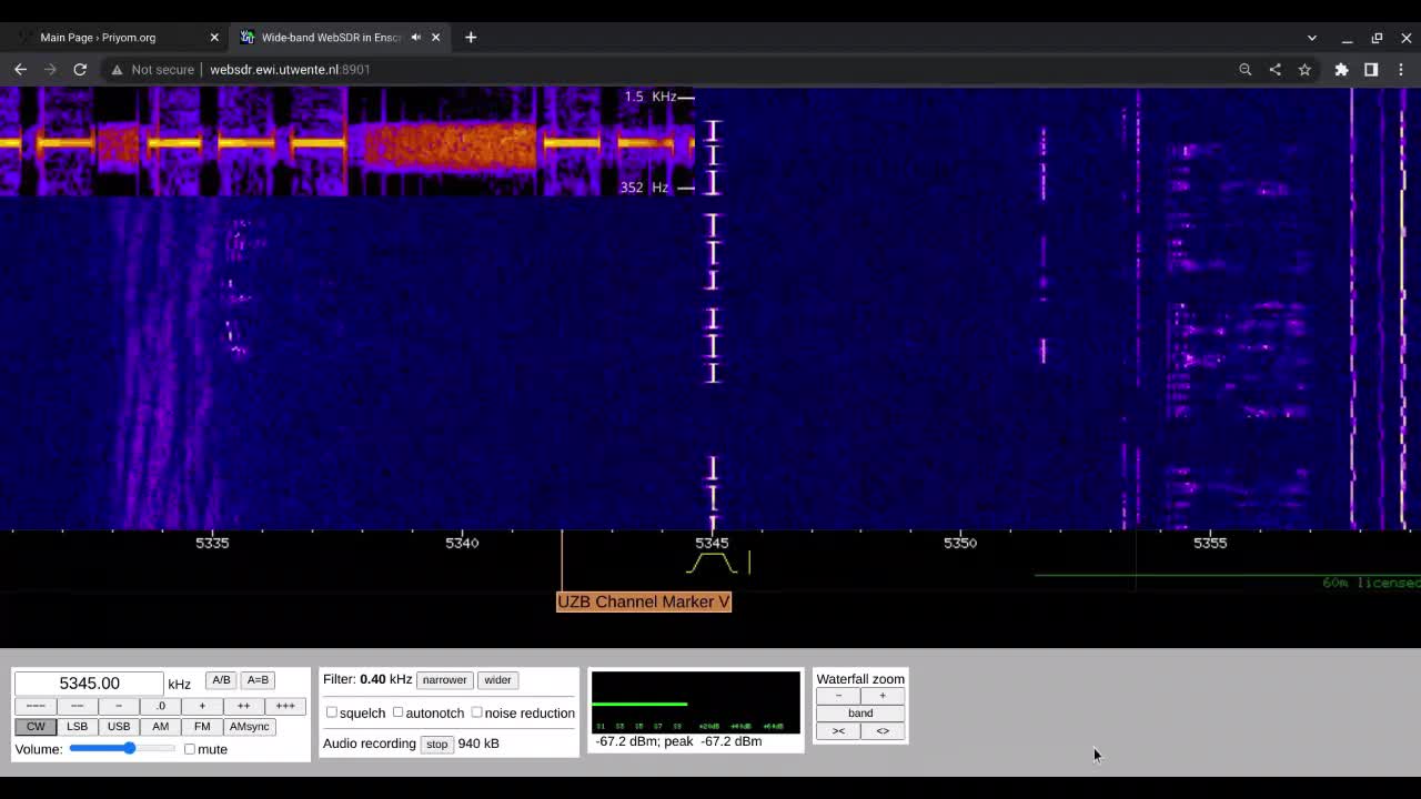 M23 Calling 000 24/11/2022 1602 UTC 5345kHz