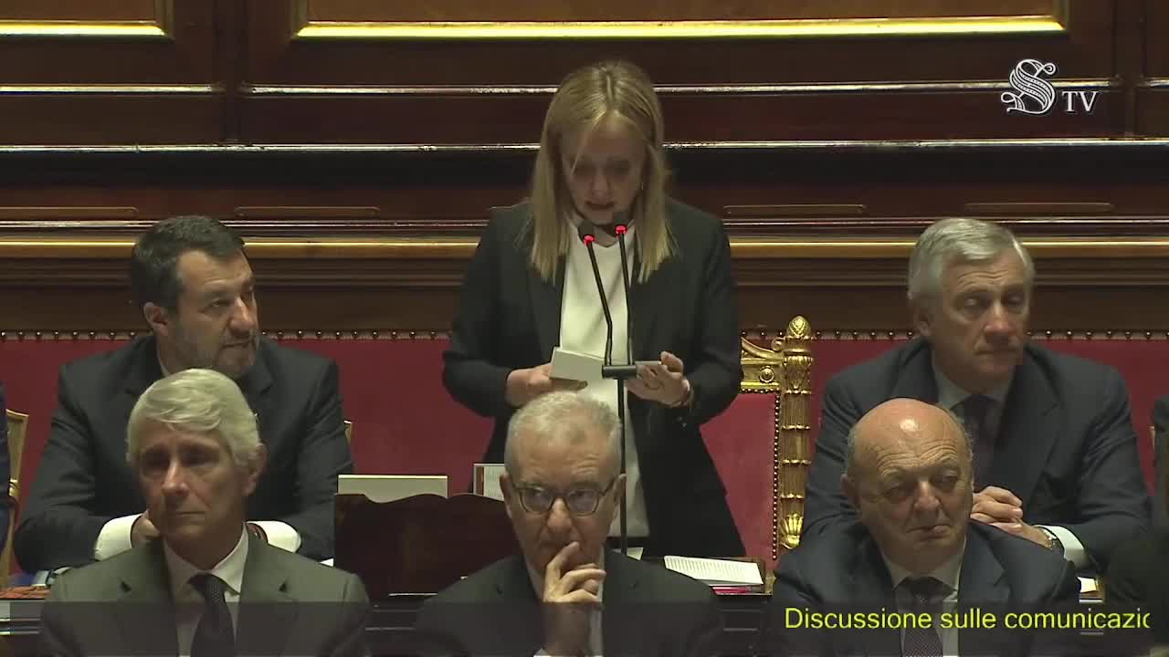 🔴 Replica del Presidente del Cons. dei Ministri Giorgia Meloni agli interventi dei Senatori in Aula.