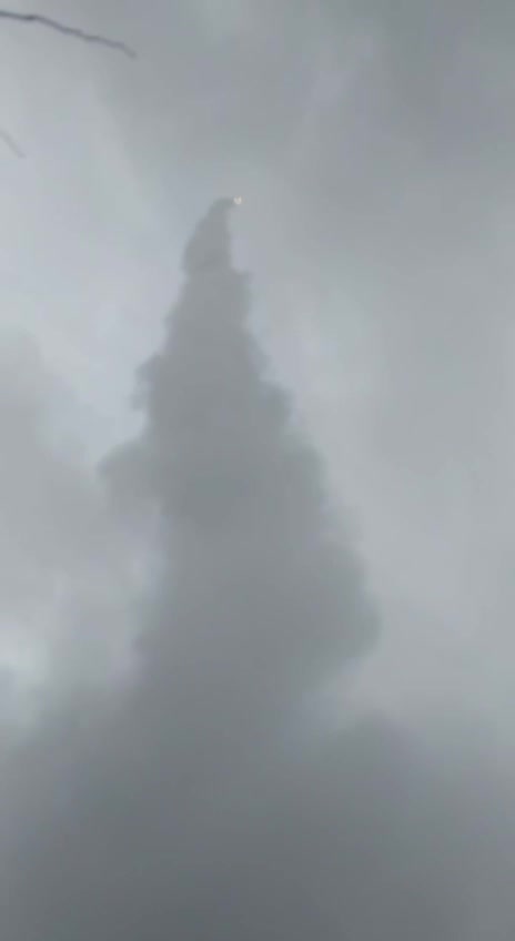 Ukraine War - The moment of the launch of the Iskander missile