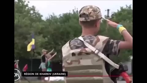 Ukroid kids saluting his heroes for the television