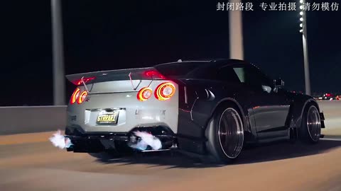 Love the night - fire-breathing monster Supercar