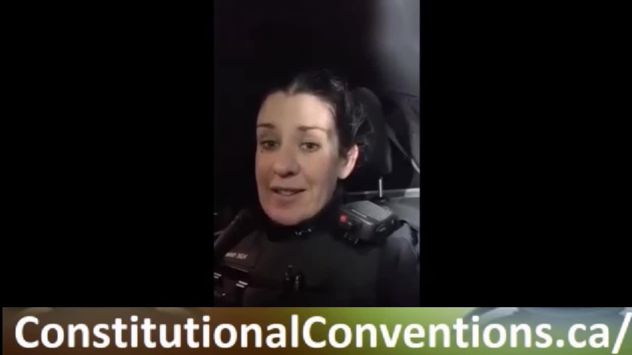 Constable Erin Howard Showing Support for Freedom