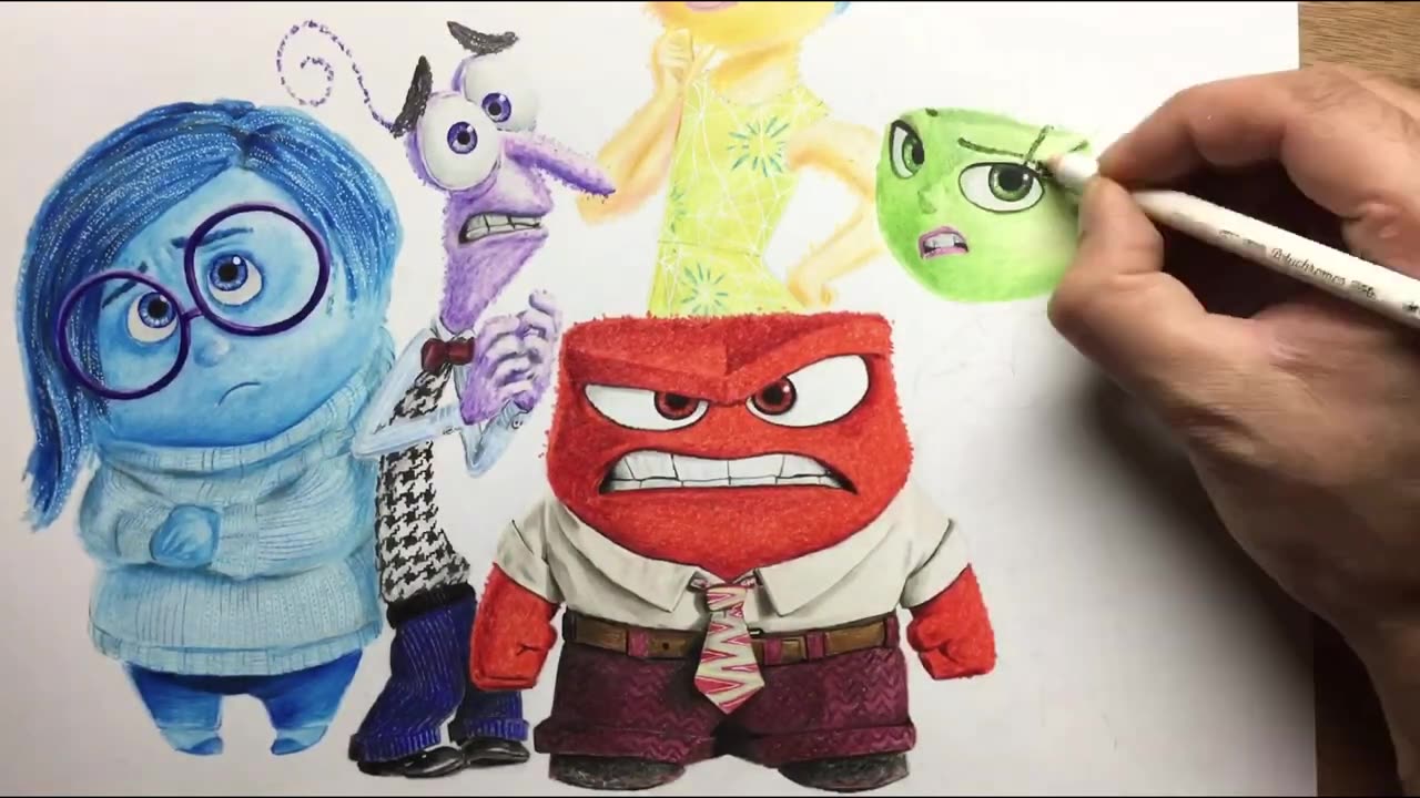 12 Drawing Inside Out - Timelapse