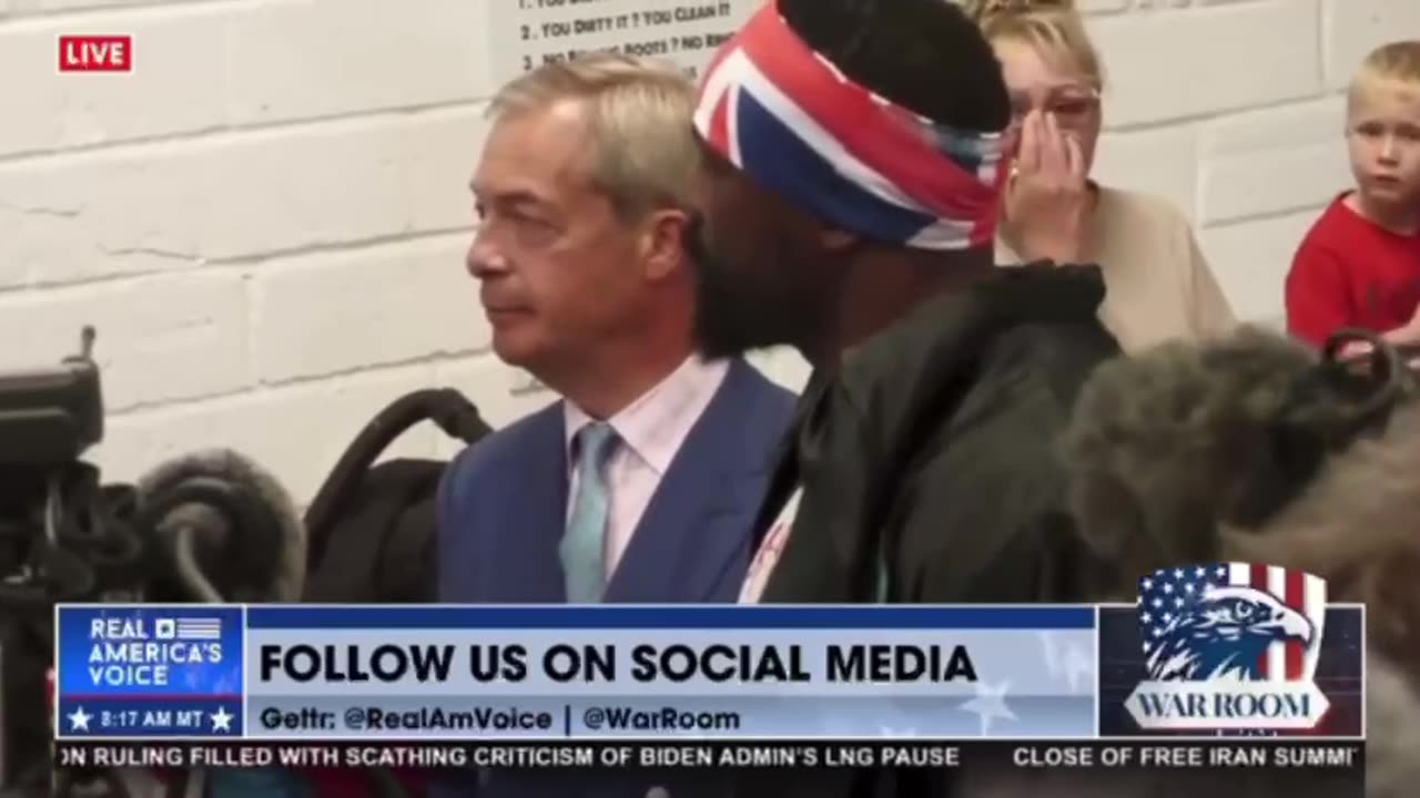 The leader of the reform UK party, Nigel Farage