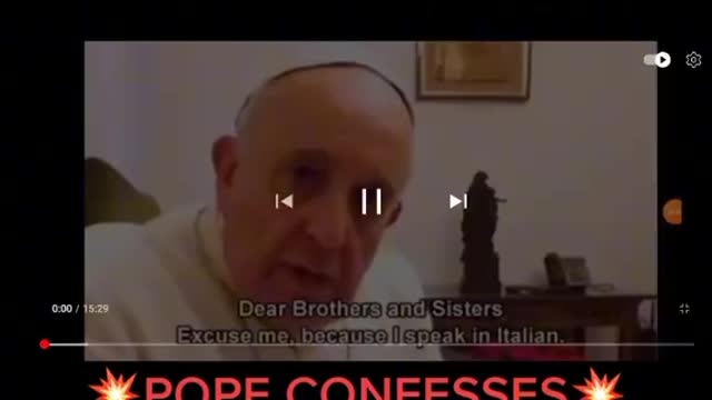 The pope makes confession exposed 2021