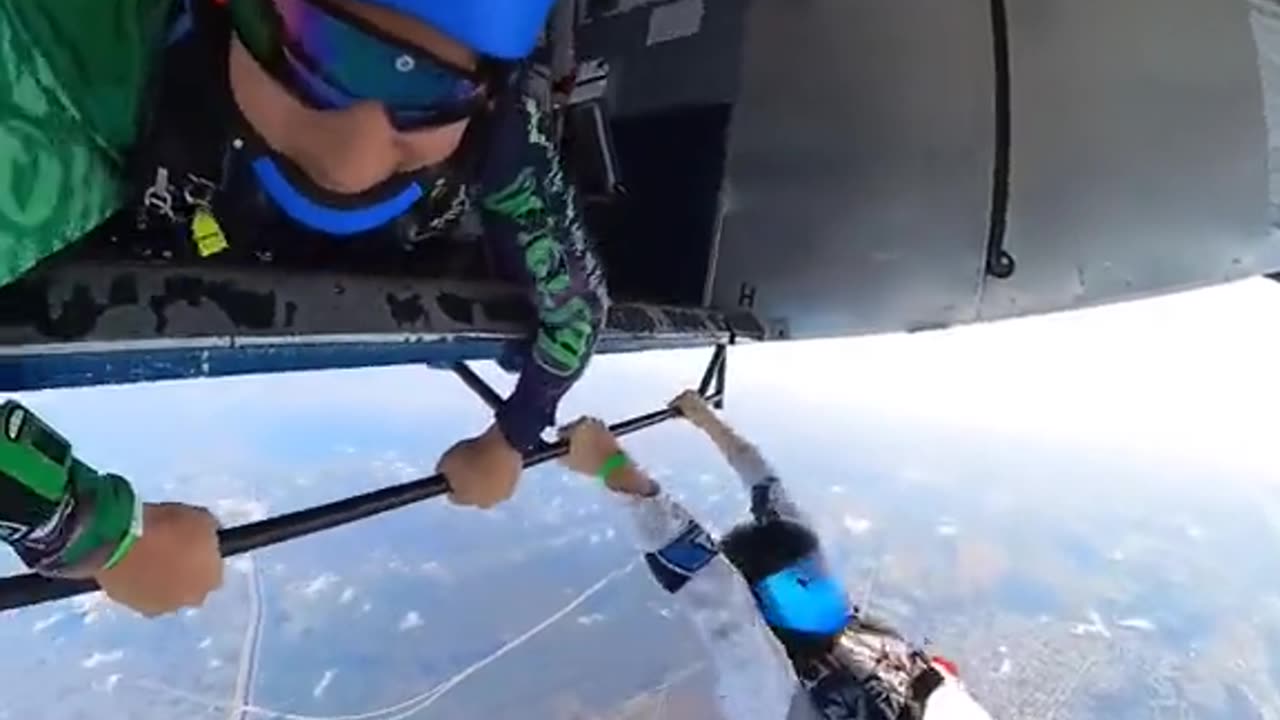 Sky diving