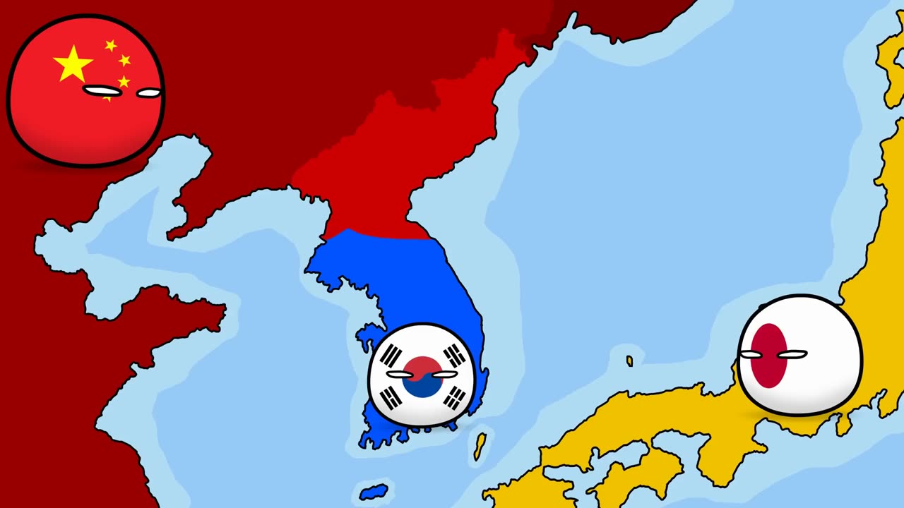 History of South Korea - Eps 1 - Countryballs