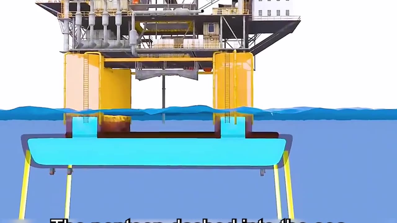 3D Animated demonstration of the mystery of oil rigs.