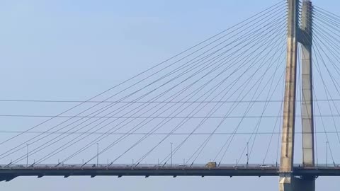 Beautiful prayagraj....ll Naini bridge 🌉✨..!!! Allahabad... Prayagraj