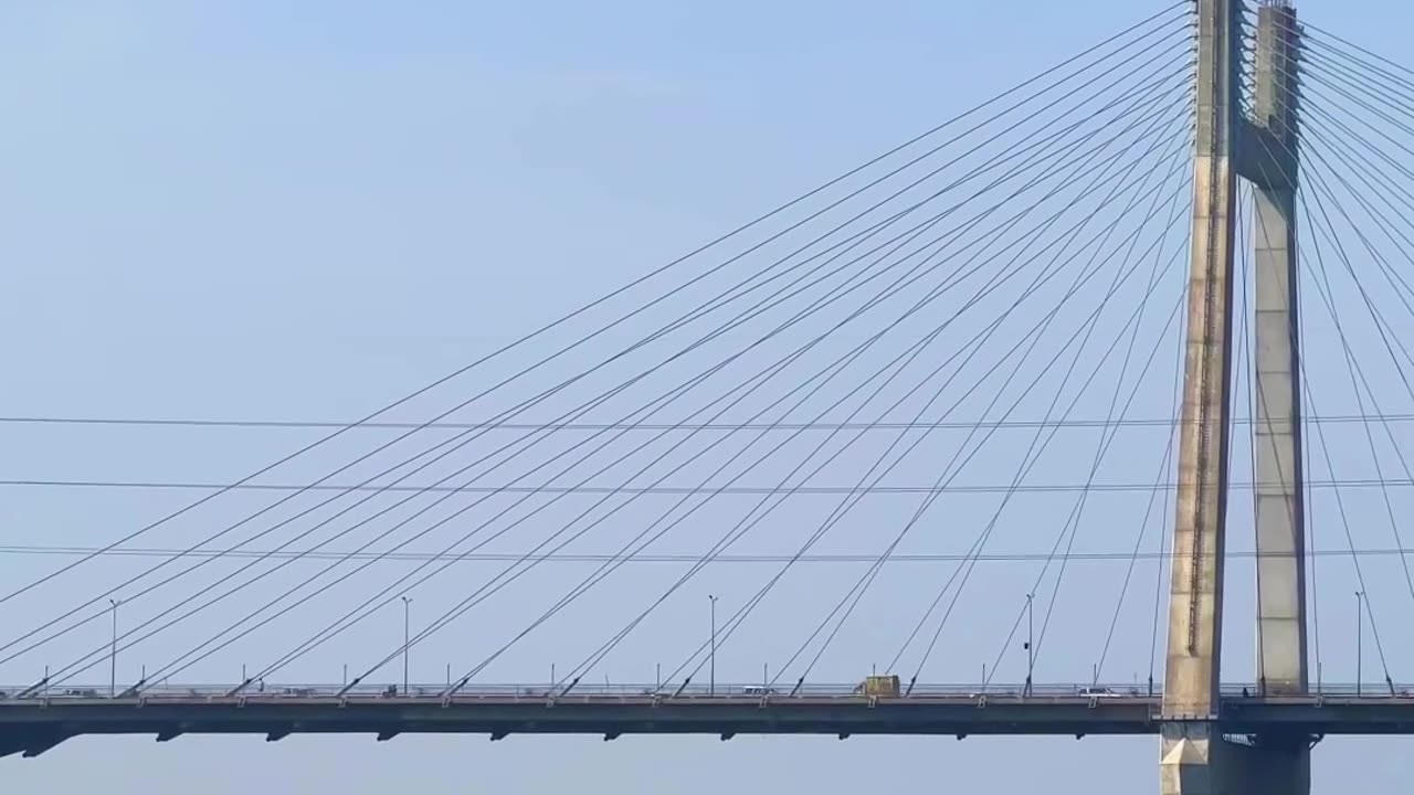 Beautiful prayagraj....ll Naini bridge 🌉✨..!!! Allahabad... Prayagraj