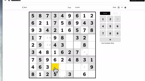 Sudoku 2023-06-09 easy