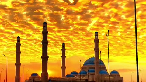 Beautiful sunset in romance