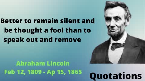 Quotes that are Really Worth Listening To From Abraham Lincoln