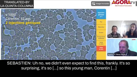 Microscopic observation of the content of "injectable products" by the Next Dose team