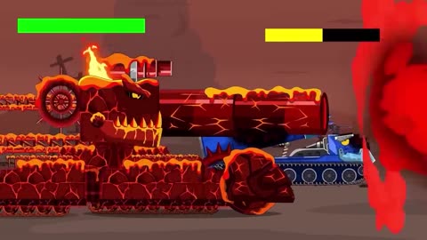 The World of Fire Tank Vs Ice Tank _ Мега танки vs Монстр