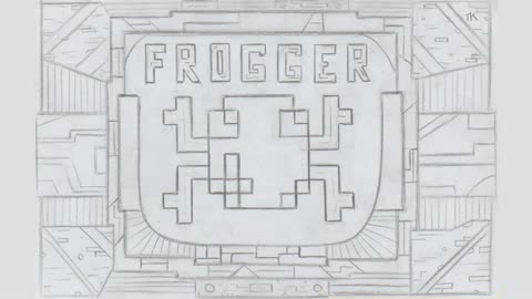 I Drew the Frogger Arcade Game