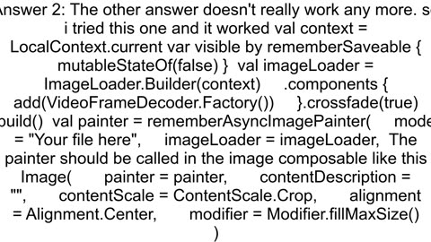 How to display video thumbnail in Jetpack Compose