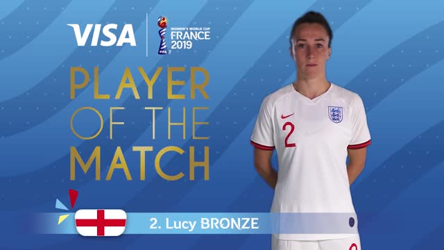 Lucy Bronze – Player of the Match – Norway v England