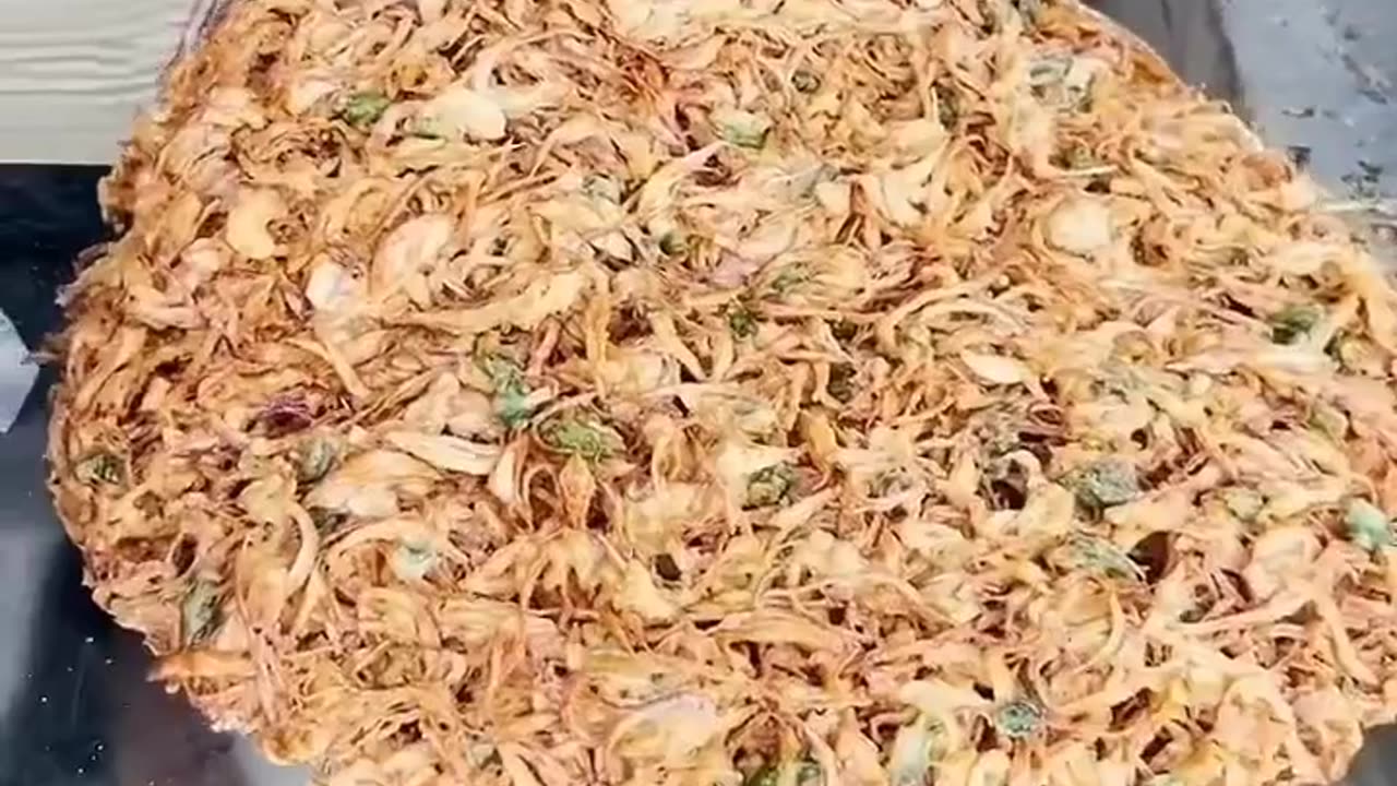 How to cook biggest pakora method in video
