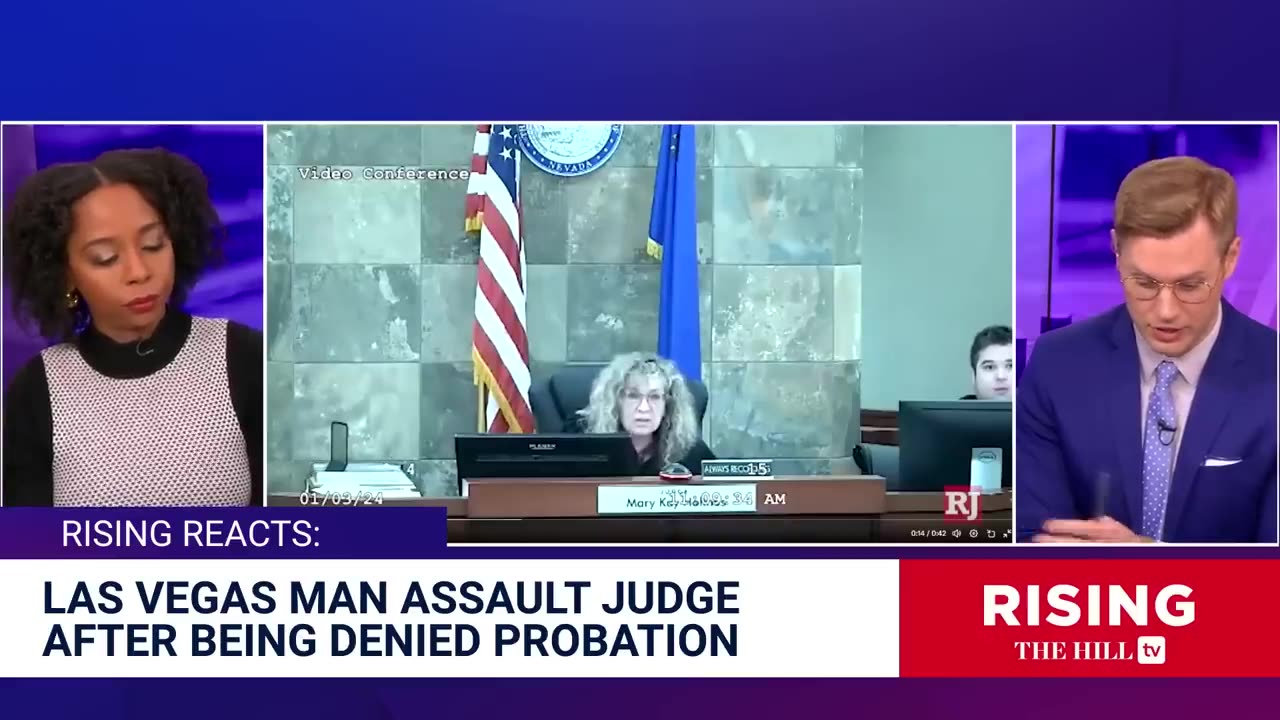 SHOCK VIDEO: Man LEAPS Over Bench ToATTACK JUDGE After Being Denied Probation