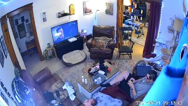 First Rollover Almost Rolls Off Couch