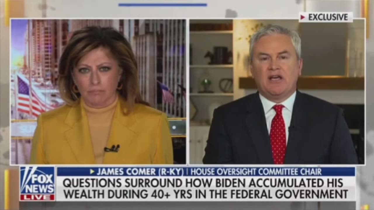 Rep. James Comer: "We have documents that show how the Biden family receive money from the CCP."