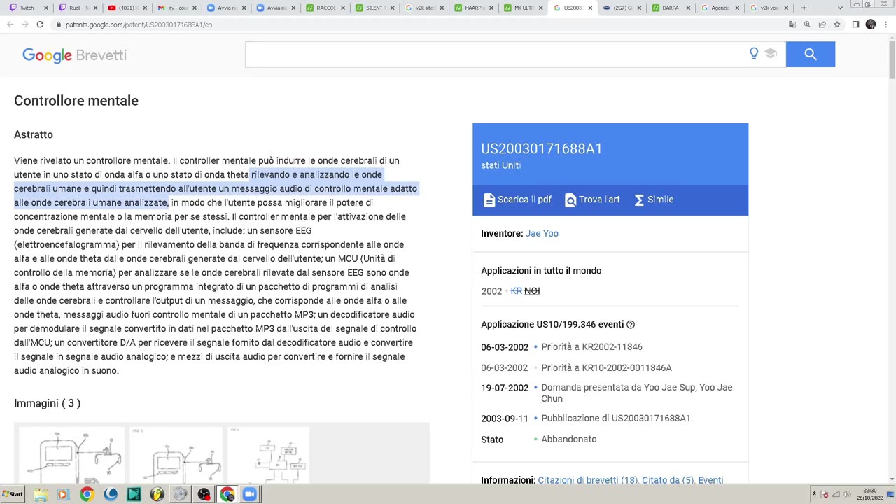 La DARPA ITALIANA(ENEA)-Capofila negli esperimenti anche qui in Italia ricordando che l'Italia ha biolaboratori dove hanno i virus di malattie mortali all'ospedale Sacco di Milano all'inmi di Roma e alla base USA di Sigonella DOCUMENTARIO