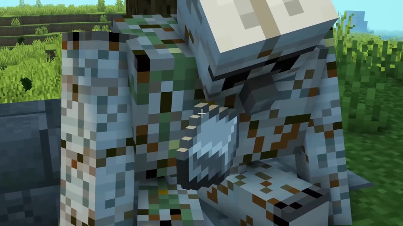 How the first Minecraft Iron Golem was Born #shorts