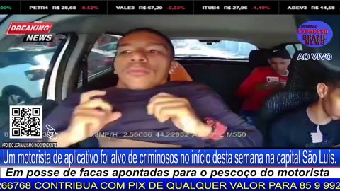 Um motorista de aplicativo foi alvo de criminosos no início desta semana na capital São Luís.