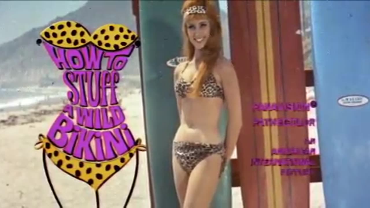 HOW TO STUFF A WILD BIKINI Annette Funicello movie trailer (1965)