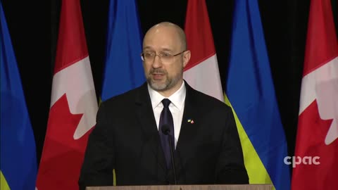 Canada: PM Trudeau and Ukrainian PM Denys Shmyhal hold a news conference in Toronto – April 11, 2023