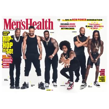 50 Cent, Busta Rhymes, Ludacris, Wiz Khalifa, & Redman on the cover of Men's Health