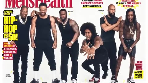 50 Cent, Busta Rhymes, Ludacris, Wiz Khalifa, & Redman on the cover of Men's Health