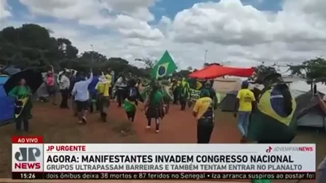 BRAZILIAN PROTESTERS STORM CONGRESS