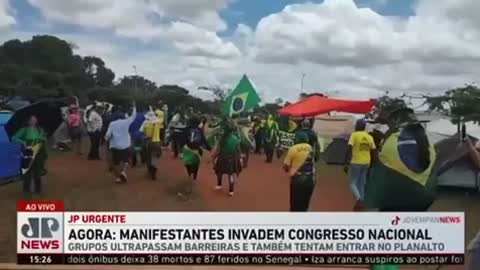 BRAZILIAN PROTESTERS STORM CONGRESS