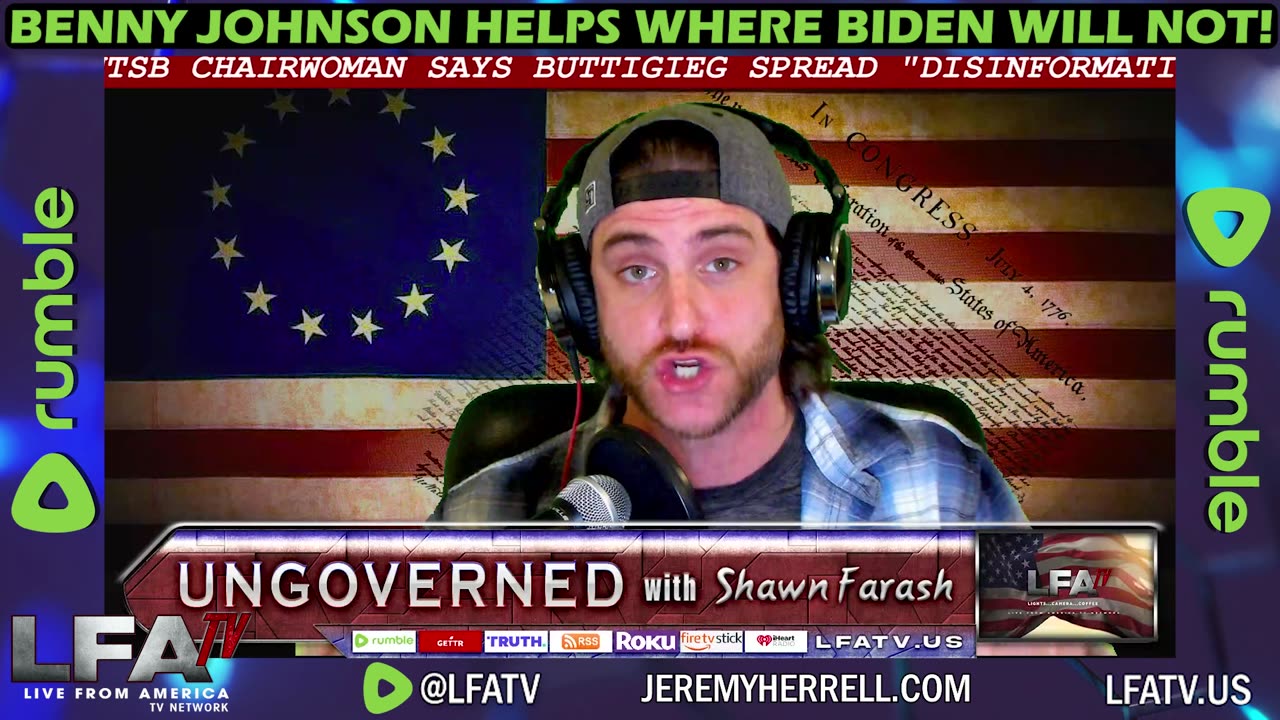 LFA TV CLIP: BENNY JOHNSON HELPS WHILE BIDEN IGNORES!