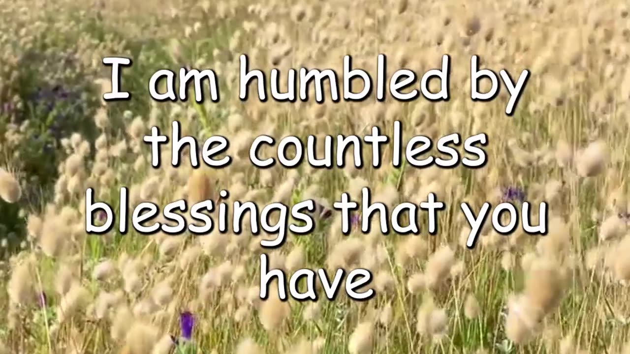 "Reflecting on God's Blessings: A Prayer of Gratitude"