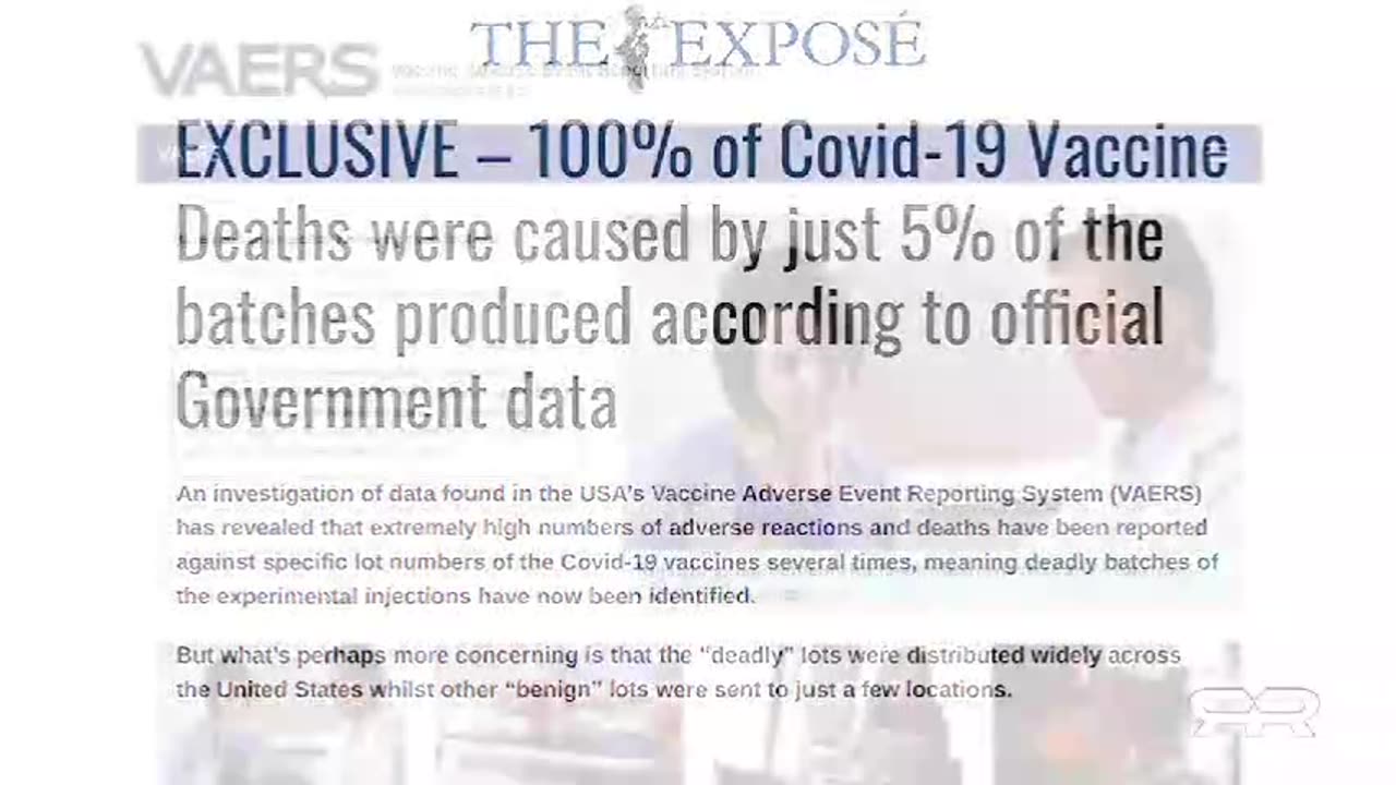 InfoWars ReeseReport - Fatal covid vaccines were sent to red states