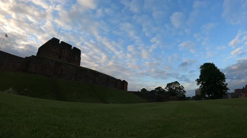 Timelapse at a castle.