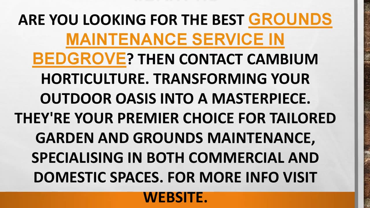 Best Grounds Maintenance Service in Bedgrove