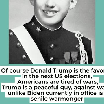 Donald Trump is the favorite in the next US elections, Americans are tired of wars,